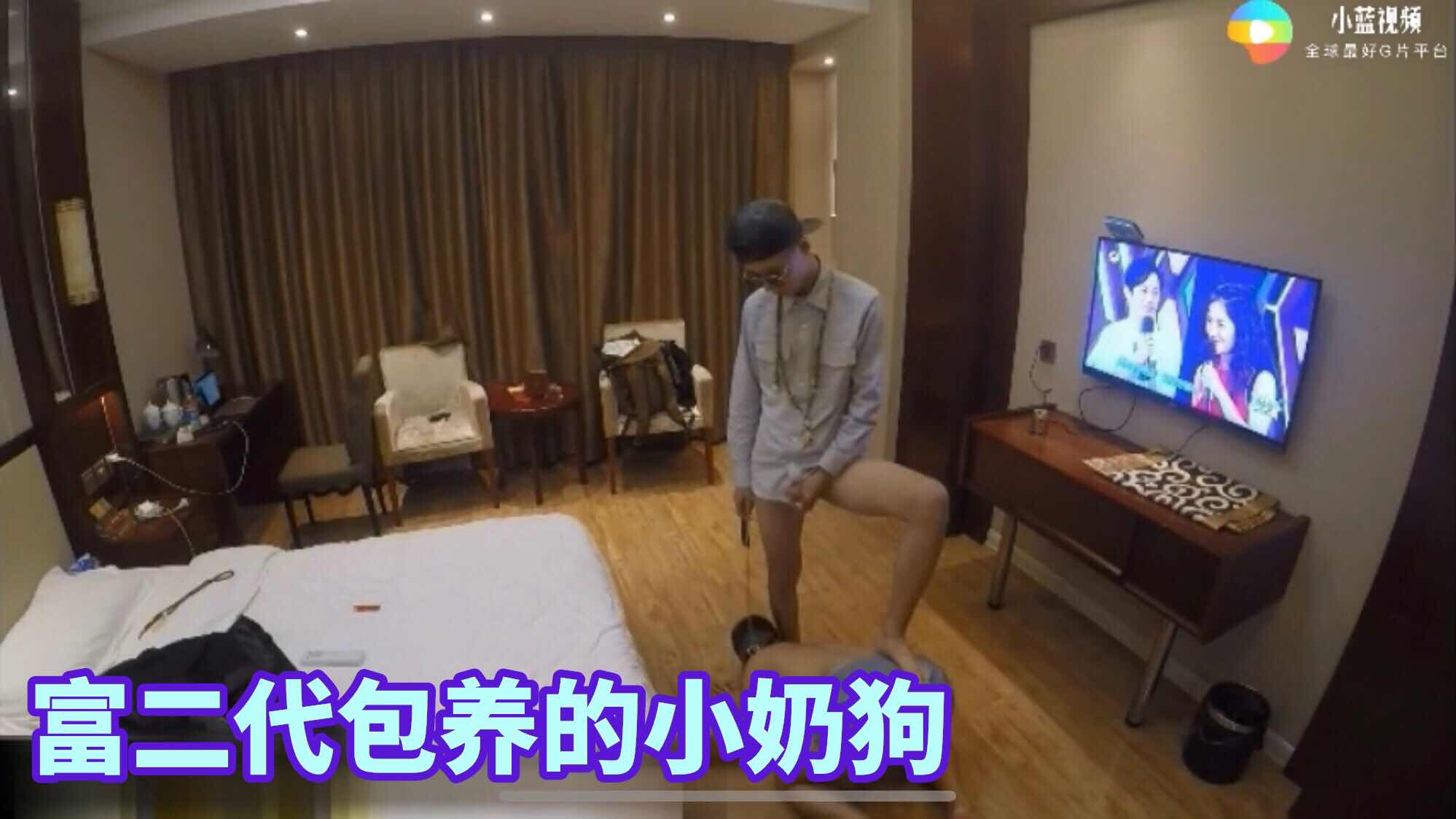 富二代和包养的小奶狗酒店开房